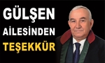 Resim Gülşen Ailesinden Teşekkür