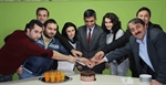 Resim Milli Eğitim Müdürü Özdemir, Gazetecilerle Pasta Kesti