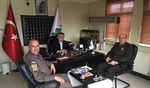 Resim Garnizon Komutanı Özen ve Karakol Komutanı Yiğit’ten, Başkan Aydoğan’a Ziyaret