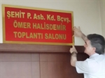 Resim Şehidin Adı, Valilik Toplantı Salonuna Verildi